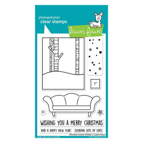 Lawn Fawn - Clear Stamps - Window Scene: Winter LF2672