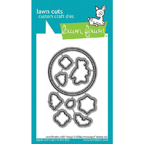 Lawn Fawn - Lawn Cuts Dies - Magic Holiday Messages LF2677
