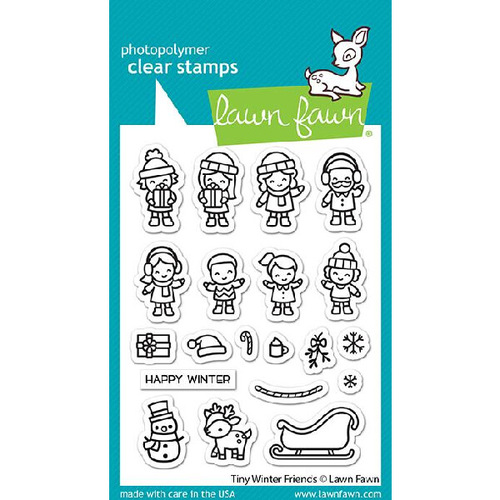 Lawn Fawn - Clear Stamps - Tiny Winter Friends LF2678
