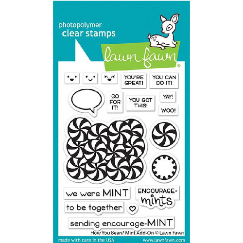 Lawn Fawn - Clear Stamps - How You Bean? Mint Add-On LF2682