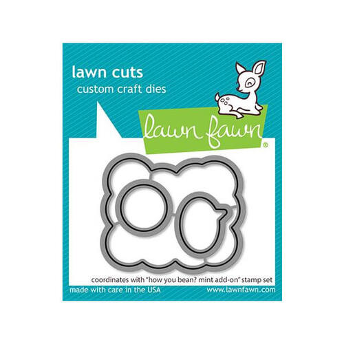 Lawn Fawn - Lawn Cuts Dies - How You Bean? Mint Add-On LF2683
