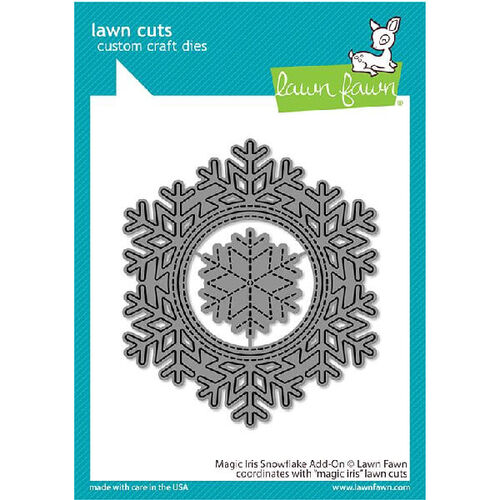 Lawn Fawn - Lawn Cuts Dies - Magic Iris Snowflake Add-On LF2697