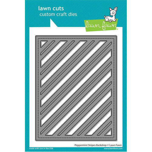 Lawn Fawn - Lawn Cuts Dies - Peppermint Stripes Backdrop LF2705
