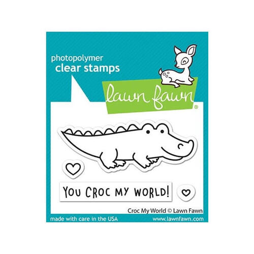 Lawn Fawn - Clear Stamps - Croc My World LF2724
