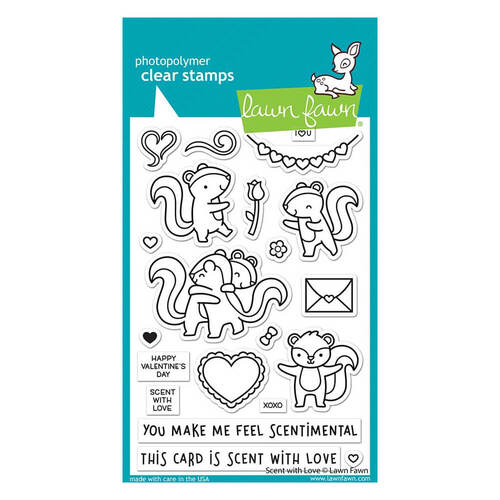 Lawn Fawn - Clear Stamps - Scent With Love LF2726