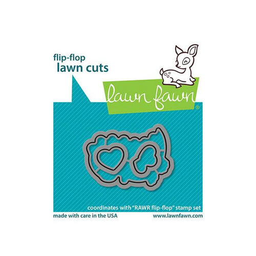 Lawn Fawn - Lawn Cuts Dies - RAWR Flip-Flop LF2742