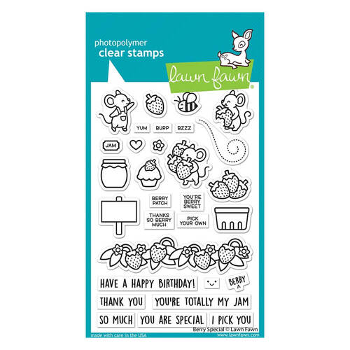 Lawn Fawn - Clear Stamps - Berry Special LF2764