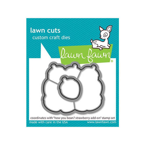 Lawn Fawn - Lawn Cuts Dies - How You Bean? Strawberries Add-On LF2767
