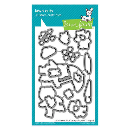 Lawn Fawn - Lawn Cuts Dies - Beary Rainy Day LF2775
