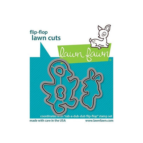 Lawn Fawn - Lawn Cuts Dies - Rub-A-Dub-Dub Flip-Flop LF2777