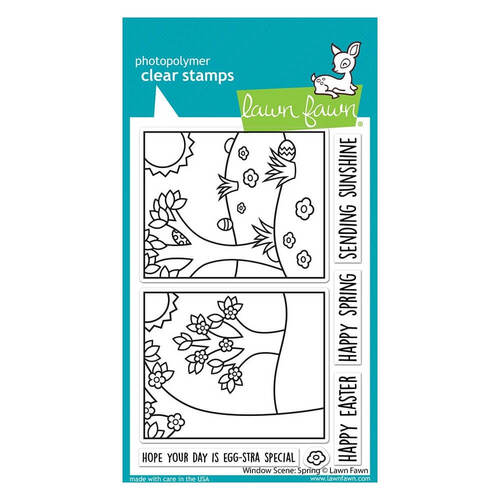 Lawn Fawn - Clear Stamps - Window Scene: Spring LF2780