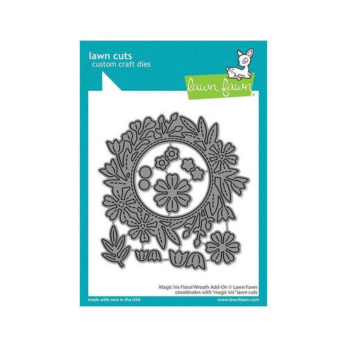 Lawn Fawn - Lawn Cuts Dies - Magic Iris Floral Wreath Add-On LF2795