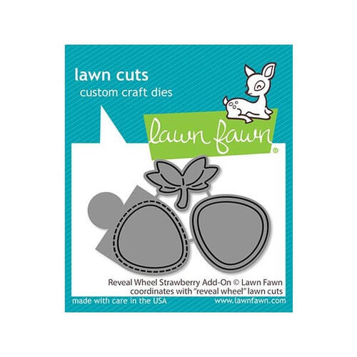 Lawn Fawn - Lawn Cuts Dies - Reveal Wheel Strawberry Add-On LF2820