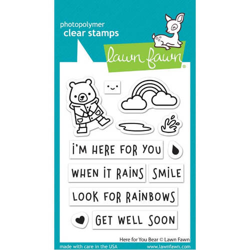 Lawn Fawn - Clear Stamps - here for you bear LF2845
