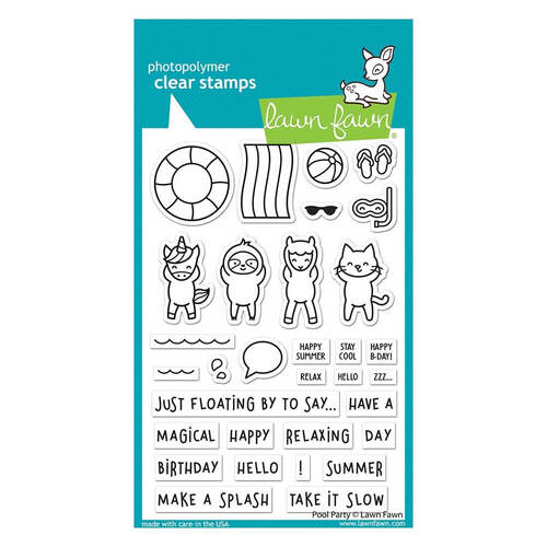 Lawn Fawn - Clear Stamps - Pool Party LF2854