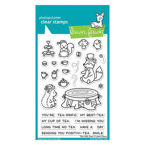 Lawn Fawn - Clear Stamps - Tea-Rrific Day LF2856