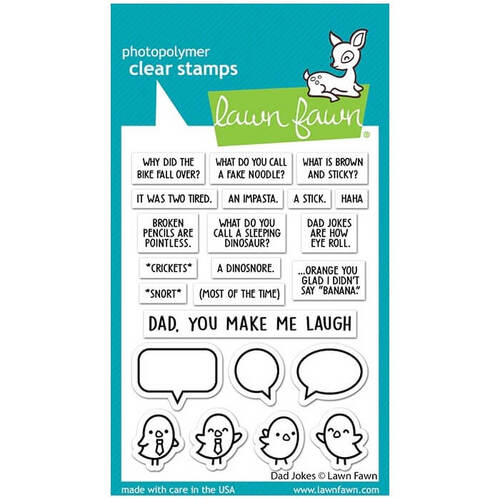 Lawn Fawn - Clear Stamps - Dad Jokes LF2863