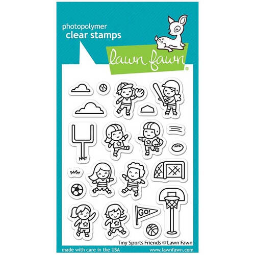 Lawn Fawn - Clear Stamps - Tiny Sports Friends LF2865