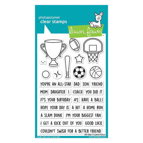 Lawn Fawn - Clear Stamps - All-Star LF2867