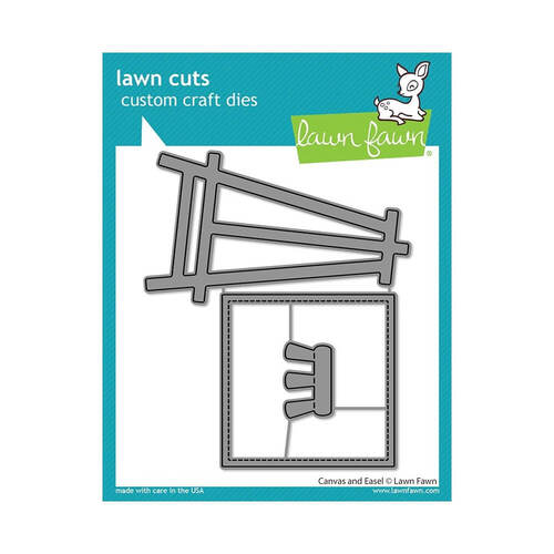 Lawn Fawn - Lawn Cuts Dies - Canvas And Easel LF2874