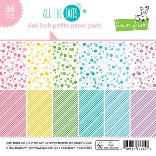 Lawn Fawn Petite Paper Pack 6 x 6 - All The Dots LF2902