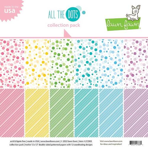 Lawn Fawn 12x12 Paper Pack - All The Dots LF2903