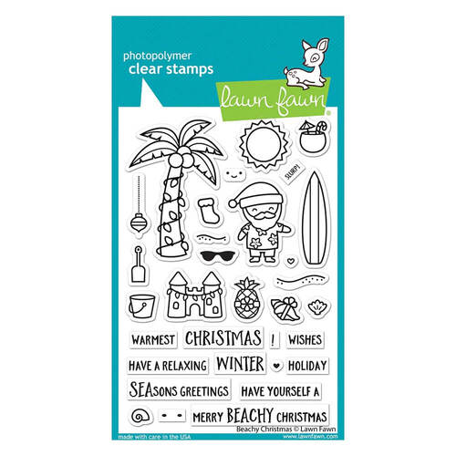 Lawn Fawn - Clear Stamps - Beachy Christmas LF2945