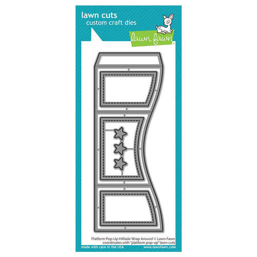 Lawn Fawn - Lawn Cuts Dies - Platform Pop-Up Hillside Wrap Around LF2956