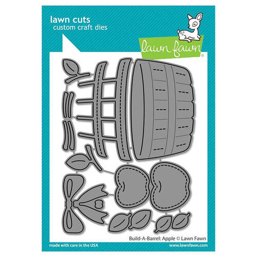 Lawn Fawn - Lawn Cuts Dies - Build-A-Barrel: Apple LF2962