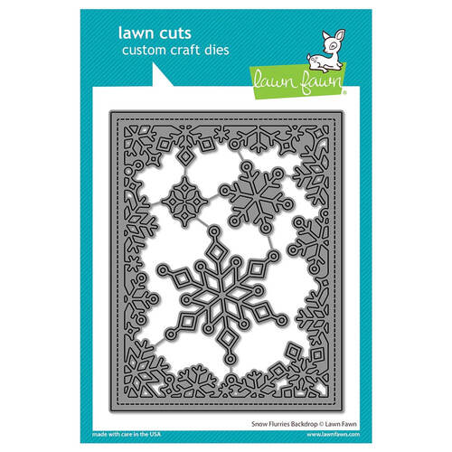 Lawn Fawn - Lawn Cuts Dies - Snow Flurries Backdrop LF2976