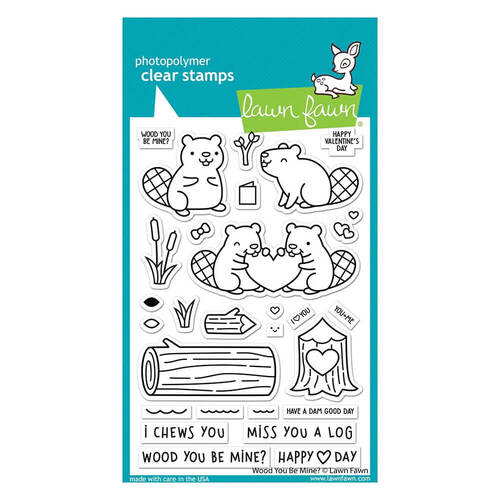 Lawn Fawn - Clear Stamps - Wood You Be Mine? LF3011