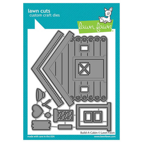 Lawn Fawn - Lawn Cuts Dies - Build-a-Cabin LF3018