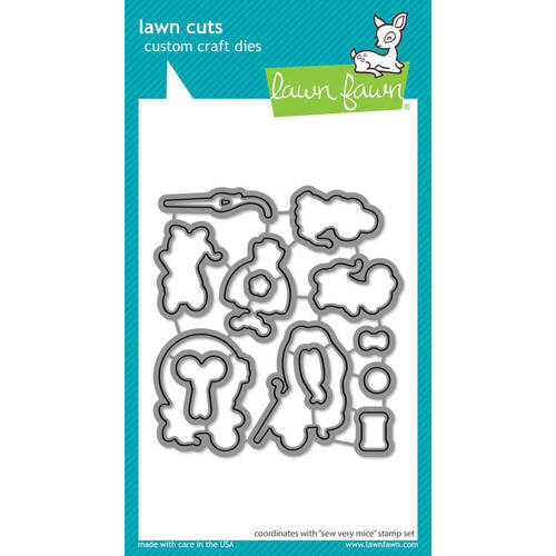 Lawn Fawn - Lawn Cuts Dies - Sew Very Mice LF3062