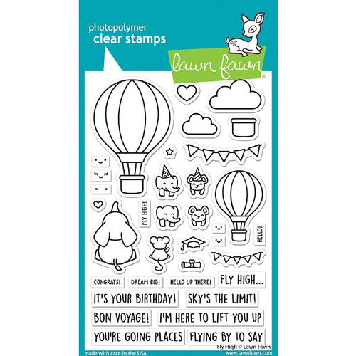 Lawn Fawn - Clear Stamps - Fly High LF3069