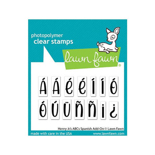 Lawn Fawn - Clear Stamps - Henry Jr.'s ABCs Spanish Add-On LF3083