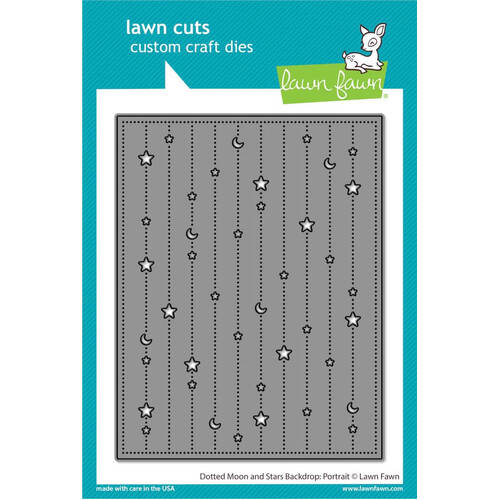 Lawn Fawn - Lawn Cuts Dies - Dotted Moon and Stars Backdrop: Portrait LF3106