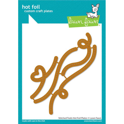 Lawn Fawn Hot Foil Plate - Stitched Trails LF3143