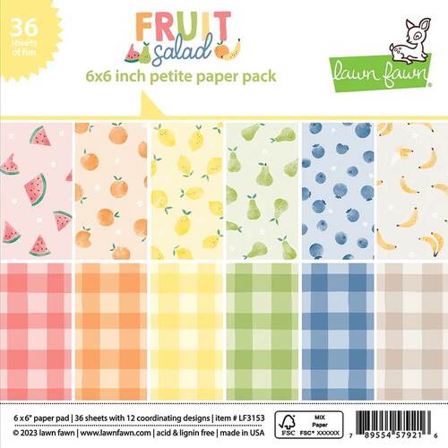 Lawn Fawn Petite Paper Pack 6 x 6 - Fruit Salad LF3153
