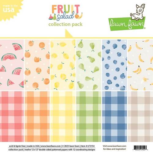 Lawn Fawn 12x12 Paper Pack - Fruit Salad LF3154