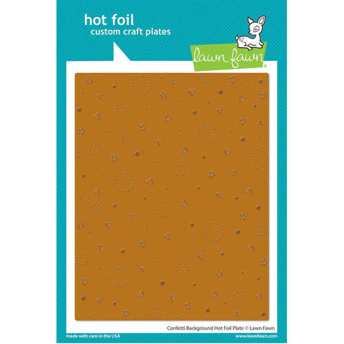 Lawn Fawn Hot Foil Plate - Confetti Background LF3188