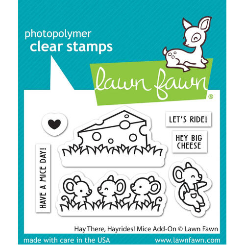 Lawn Fawn - Clear Stamps - Hay There, Hayrides! Mice Add-On LF3215