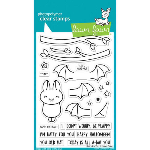 Lawn Fawn - Clear Stamps - Batty for You LF3217