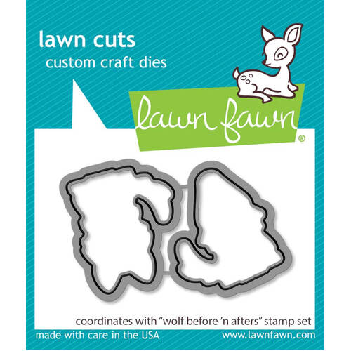 Lawn Fawn - Lawn Cuts Dies - Wolf Before 'n Afters LF3222