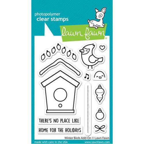 Lawn Fawn - Clear Stamps - Winter Birds Add-On LF3227