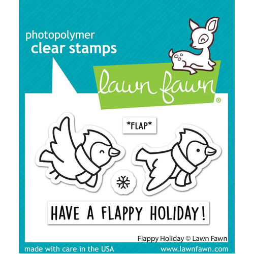 Lawn Fawn - Clear Stamps - Flappy Holiday LF3229