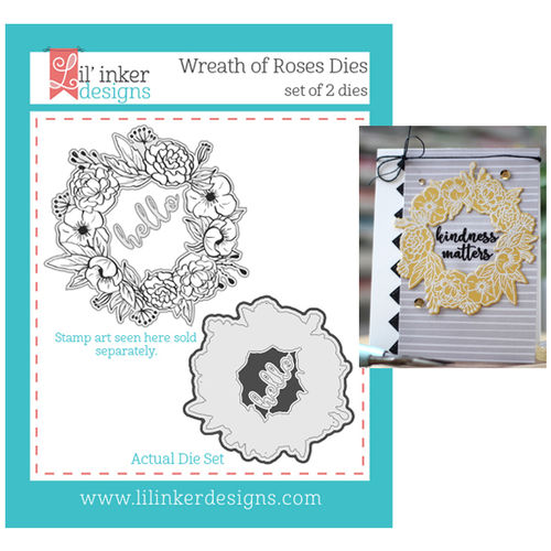 Lil' Inker Designs Dies - Wreath of Roses (Discontinued)