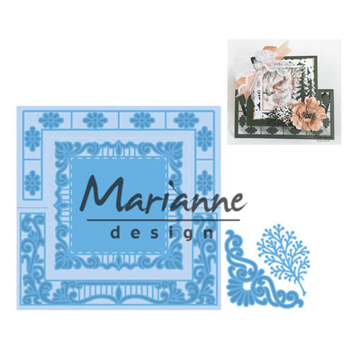 Marianne Design - Creatables Dies - Anja's Lacy Folding Square LR0553