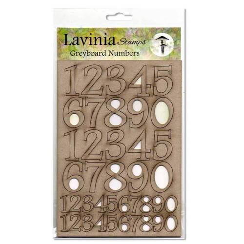 Lavinia Stamps - Greyboard Numbers LSGB001