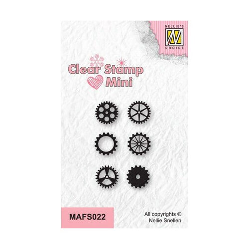 Nellie Snellen Clear Stamps - Mini Cogwheel MAFS022