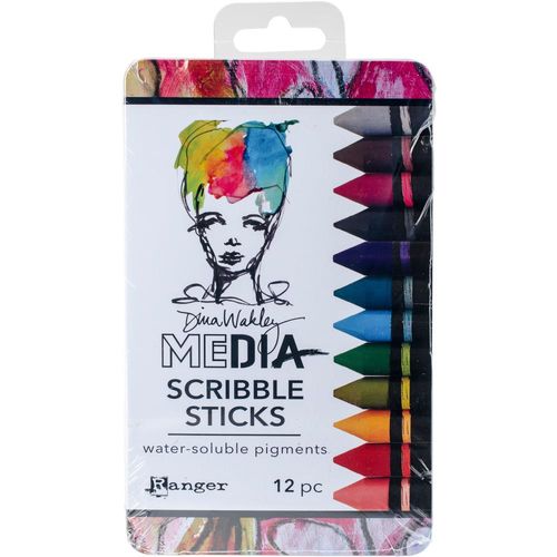 Ranger Dina Wakley Media Scribble Sticks 2 (12/Pkg) MDA60161